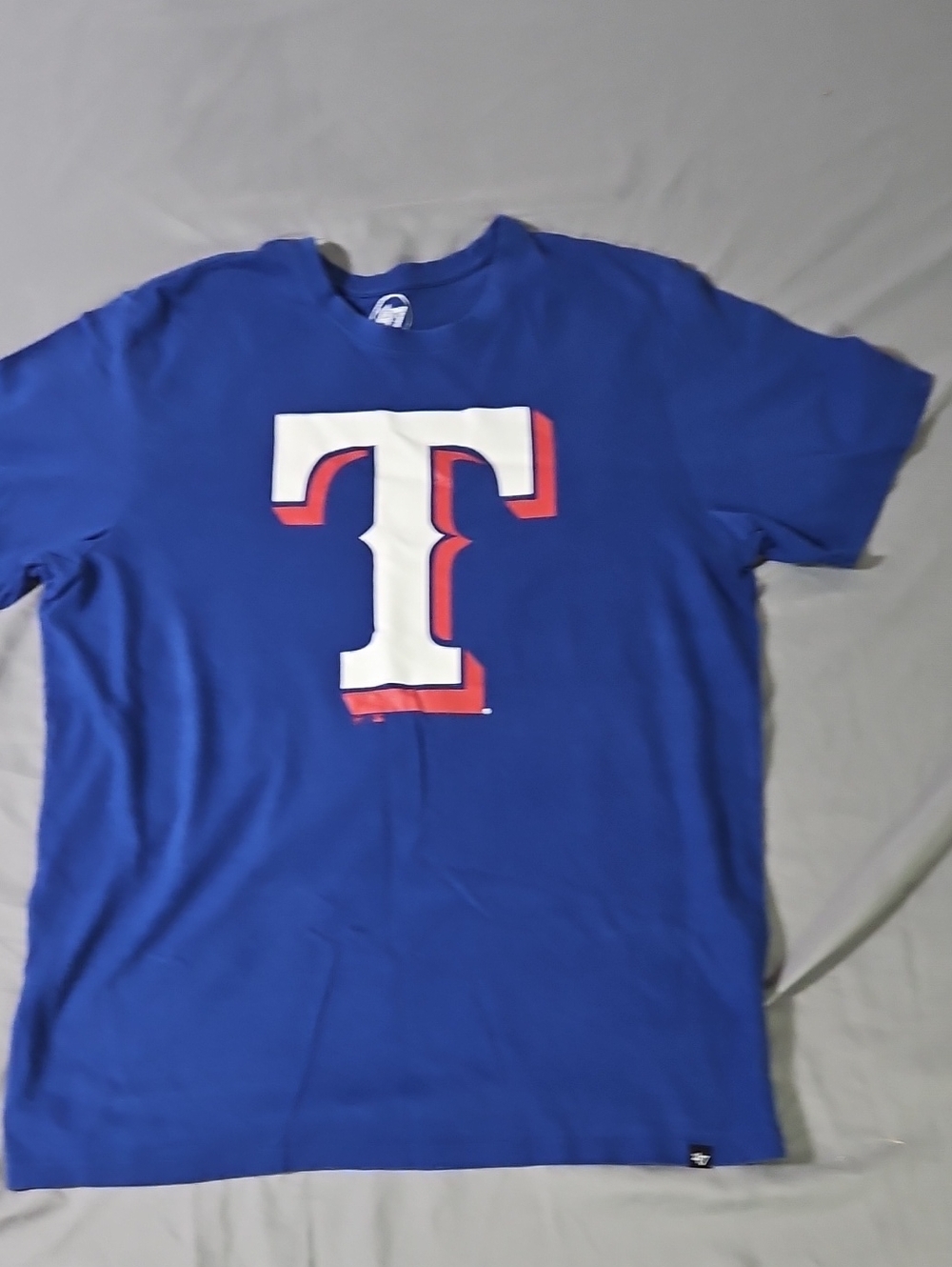 47 Men's Royal Blue Tee with White and Red 'T' Logo